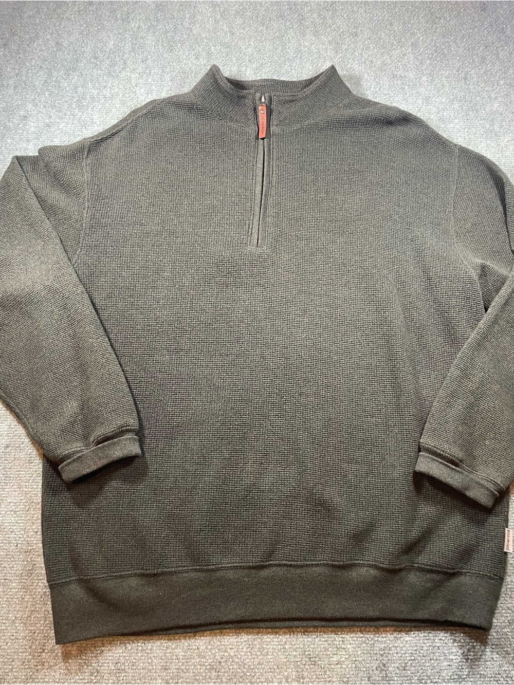 Woolrich Men's 1/4 Zip Knit Sweater in Olive